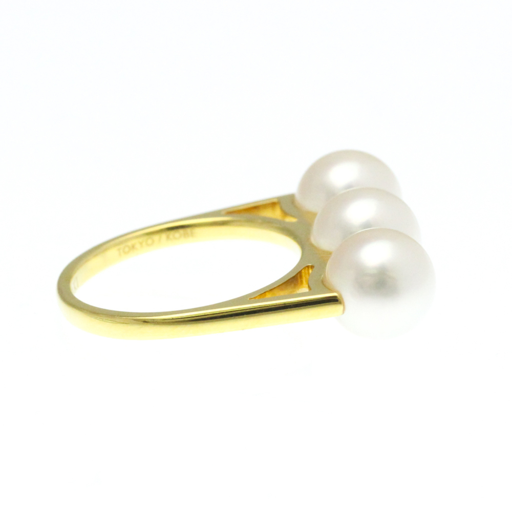 Tasaki Balance Ella Ring Yellow Gold (18K) Fashion Pearl Band Ring Gold - Picture 4 of 10